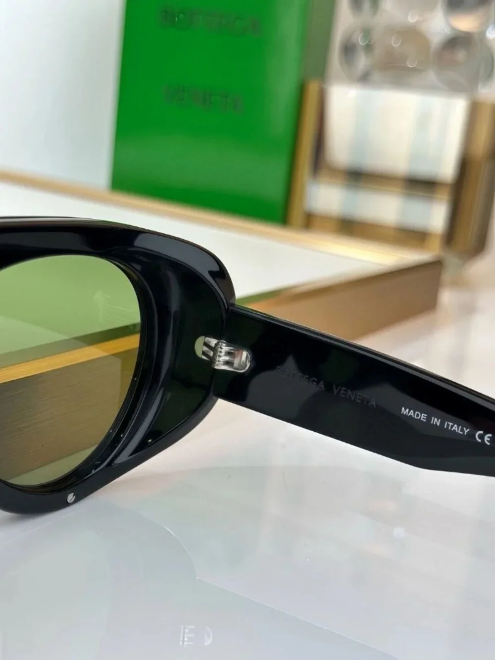 BOTTEGA VENETA BV1362S 006 oversized men's sunglasses frame reading hinge